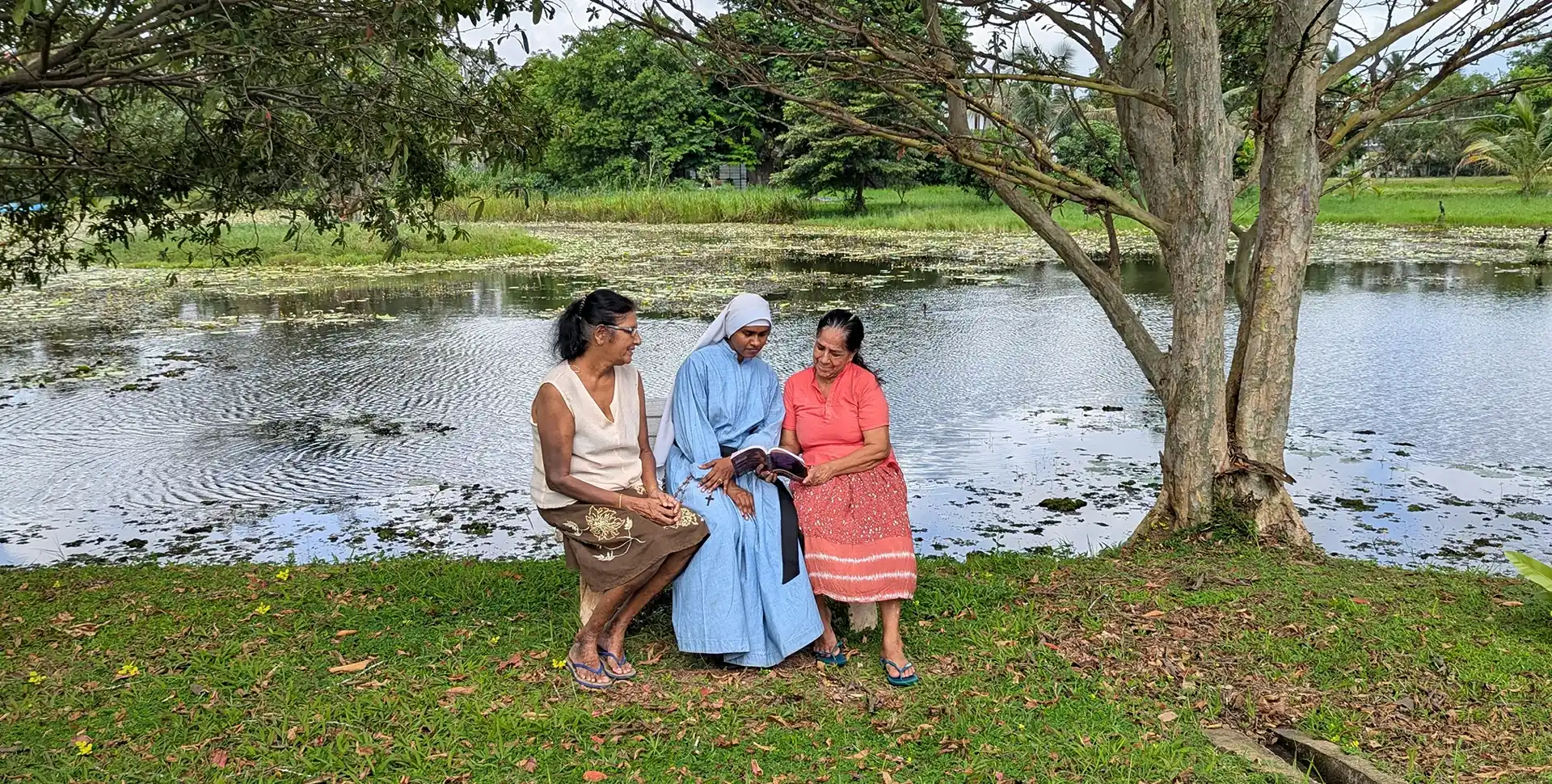 St. Anne's Elderly Home exterior, showcasing a peaceful environment